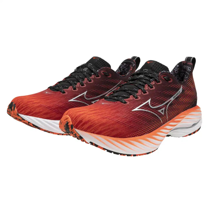 Mizuno Wave Rider 28 Unisex | Mizuno Ignition Red/silver/black pair