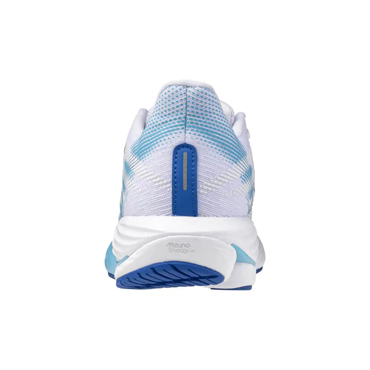 Mizuno Wave Rider 28 Womens | White/mugen Blue/river Blue back