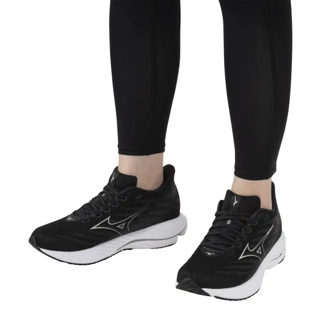 Mizuno Wave Rider 28 Womens | Black/harbor Mist model