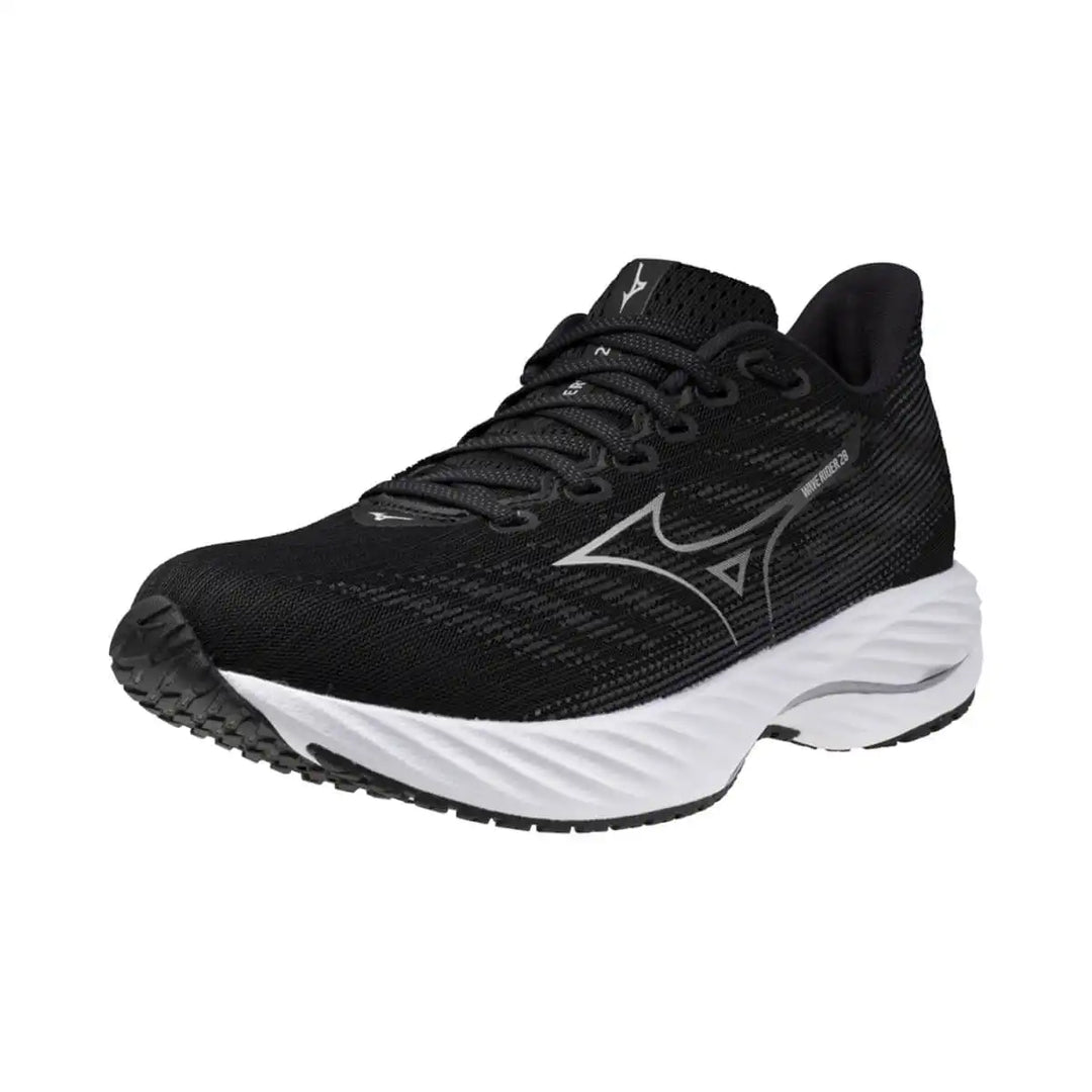 Mizuno Wave Rider 28 Womens | Black/harbor Mist front 2