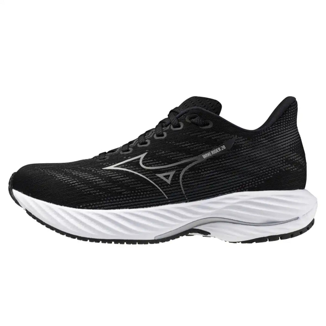 Mizuno Wave Rider 28 Womens | Black/harbor Mist side