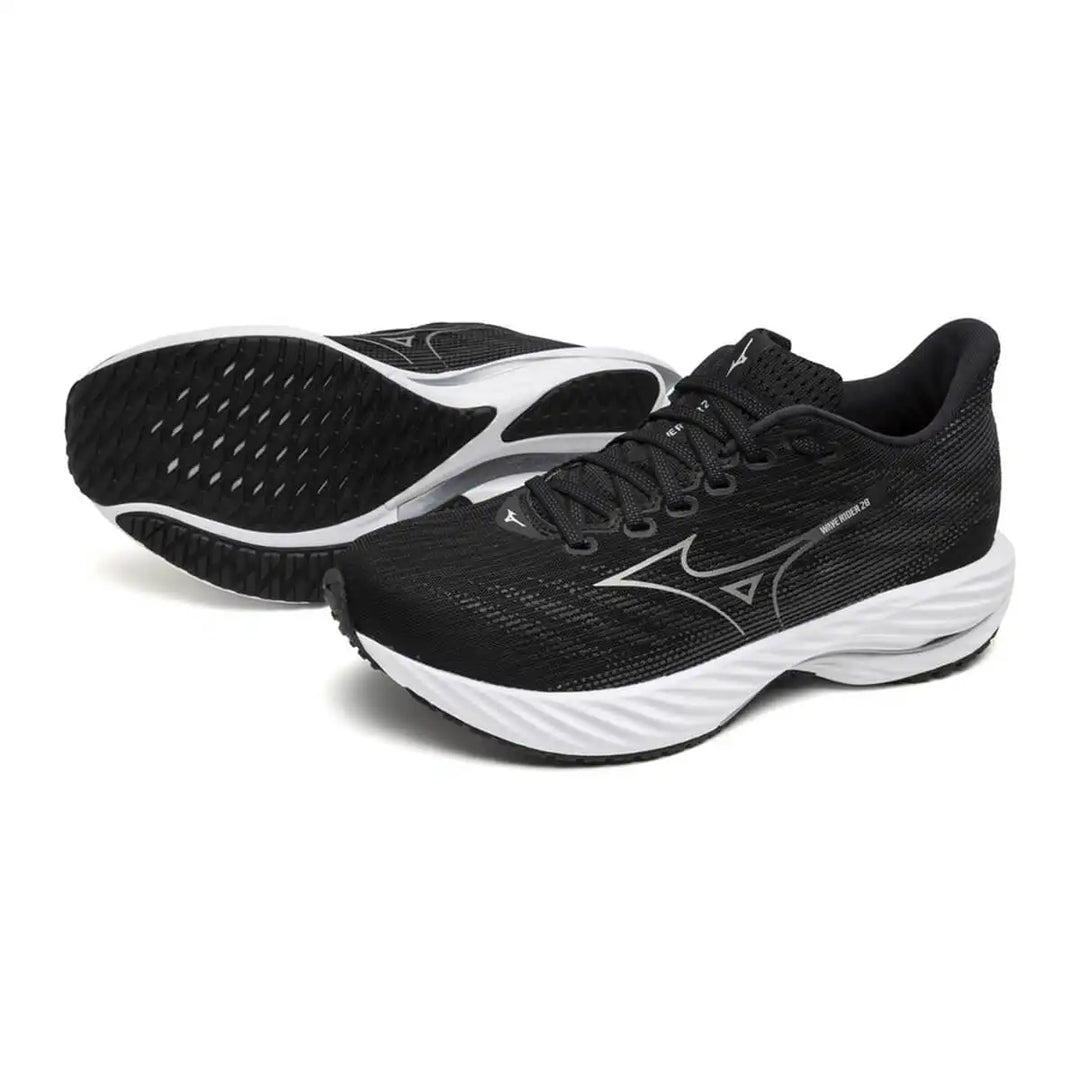 Mizuno Wave Rider 28 Womens | Black/harbor Mist pair