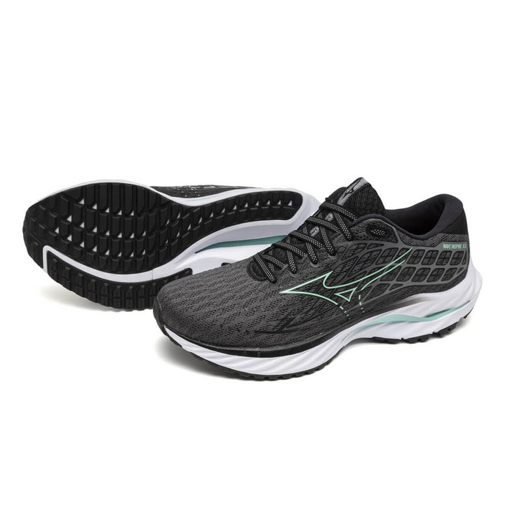 Mizuno Wave Inspire 20 Womens | Iron Gate/dusty Jade Green/bla