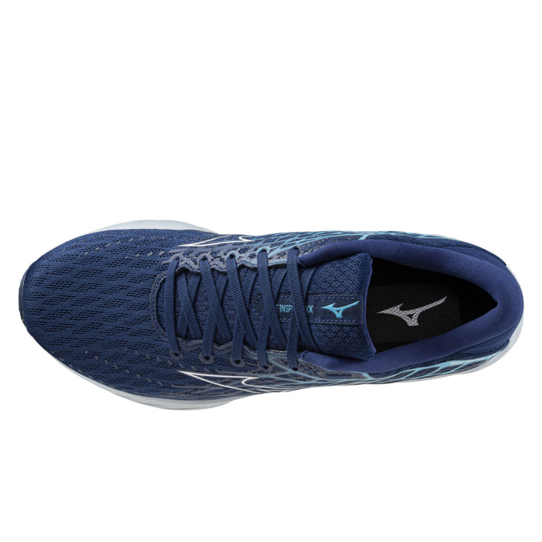 Mizuno Wave Inspire 20 Mens | Estate Blue top