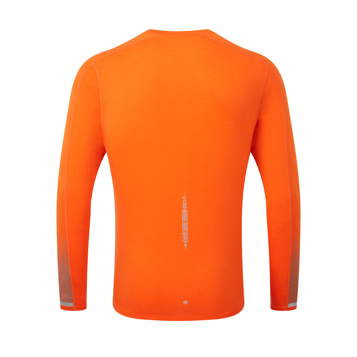 Ronhill Tech Reflect Long-Sleeve Tee Mens | Cardinalorange/reflct