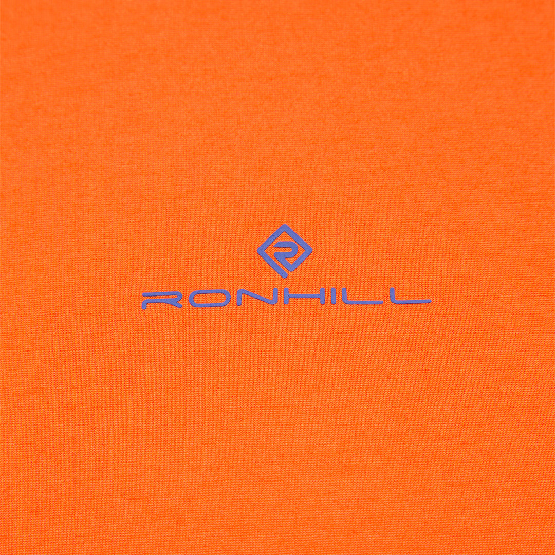 Ronhill Tech Reflect Long-Sleeve Tee Mens | Cardinalorange/reflct