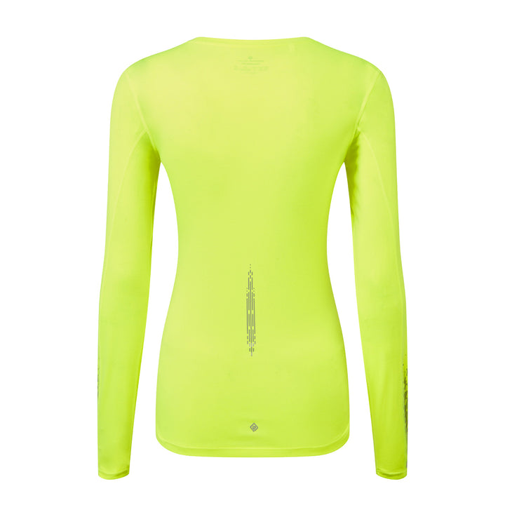 Ronhill Tech Reflect Long-Sleeve Tee Womens | Fluo Yellow/reflect