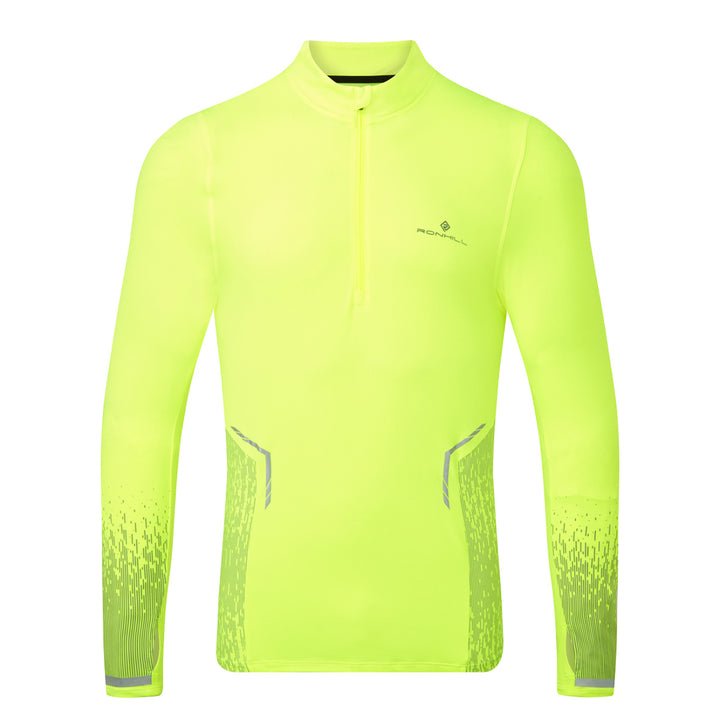 Ronhill Tech Reflect 1/2 Zip Mens | Fluo Yellow/reflect