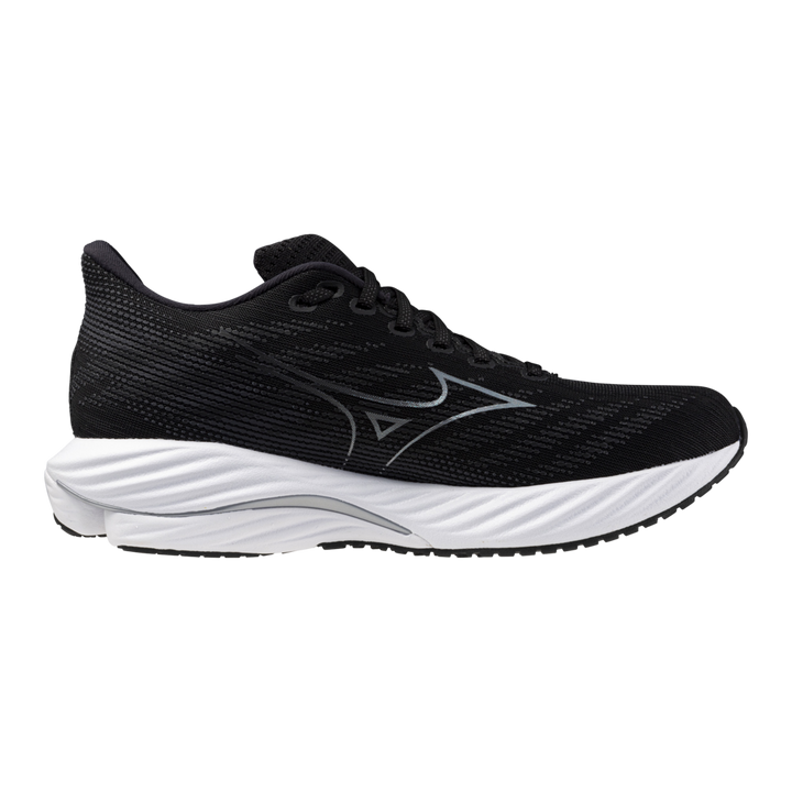 Mizuno Wave Rider 28 Mens | Black/silver/ebony