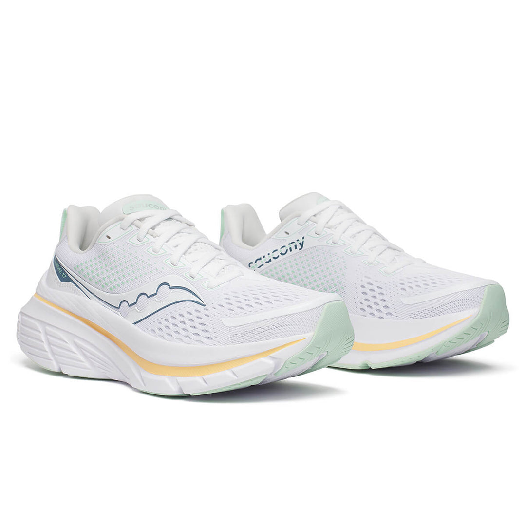 Saucony Guide 17 Womens | White/peel