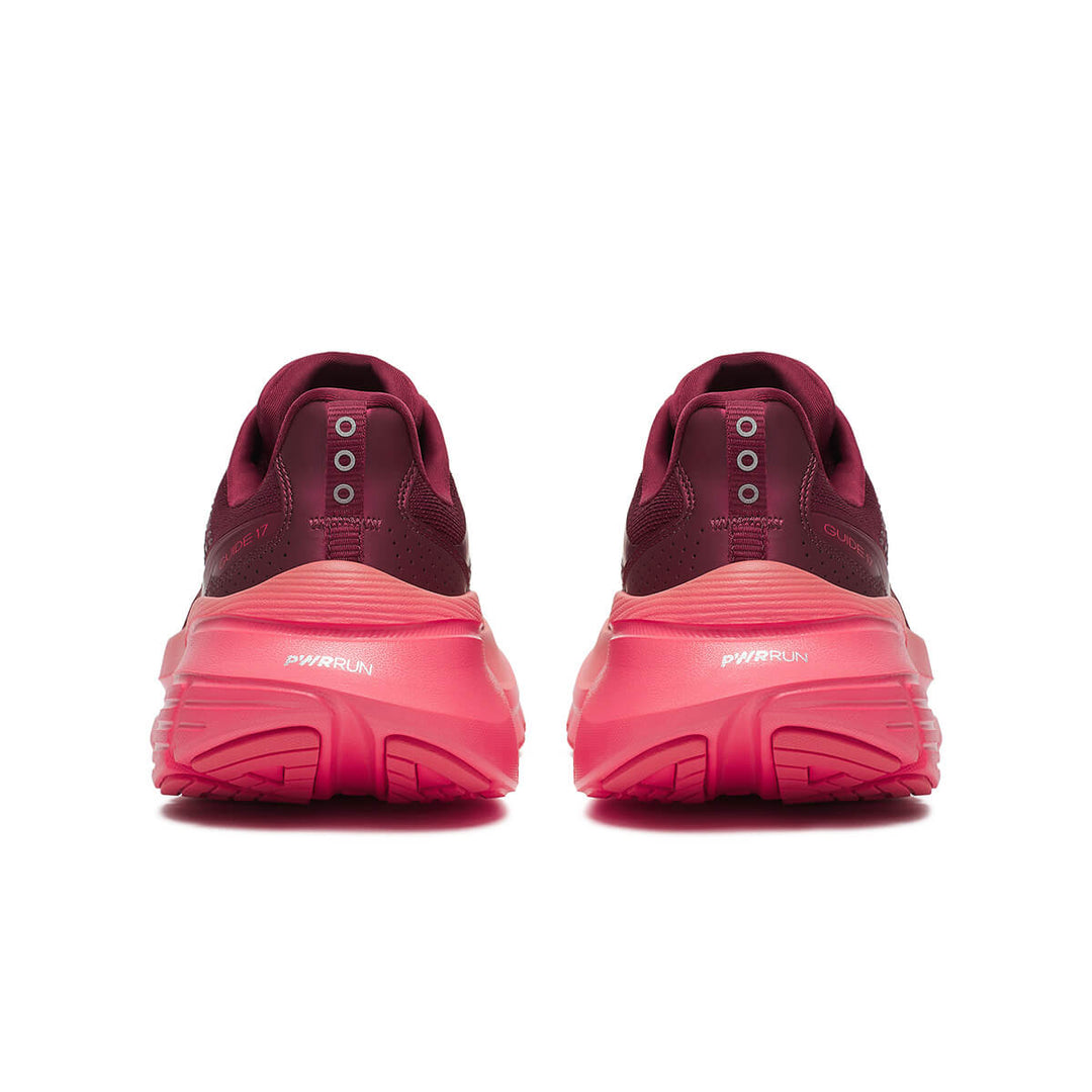 Saucony Guide 17 Womens | Currant/cayenne back