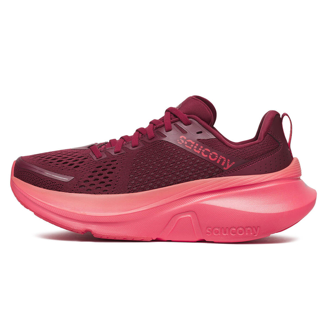 Saucony Guide 17 Womens | Currant/cayenne side