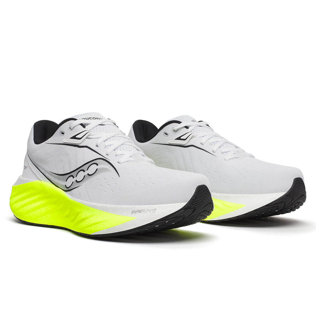 Saucony Triumph 22 Mens | White/citron