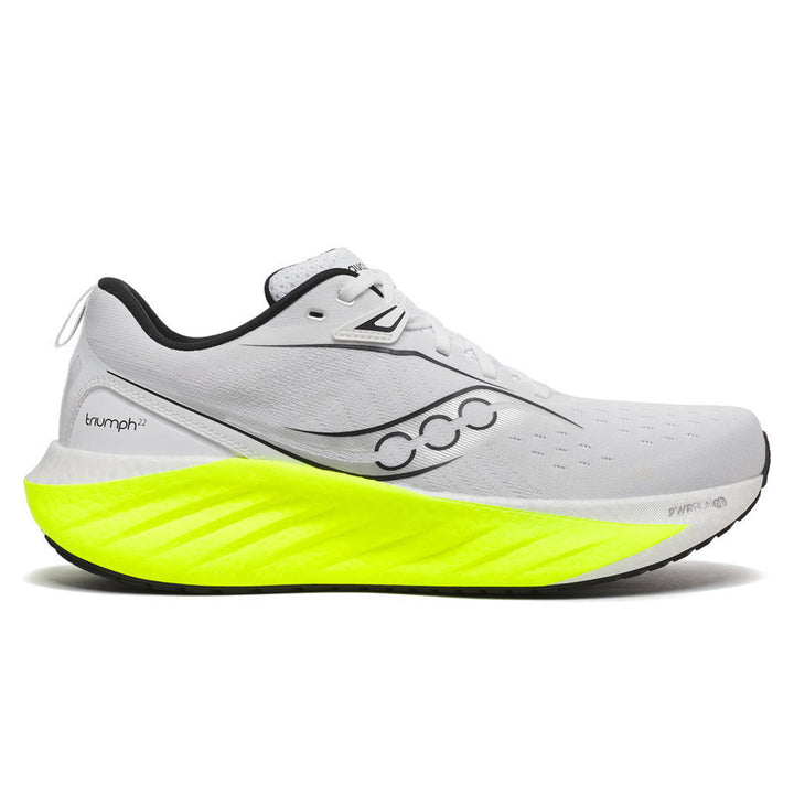 Saucony Triumph 22 Mens | White/citron