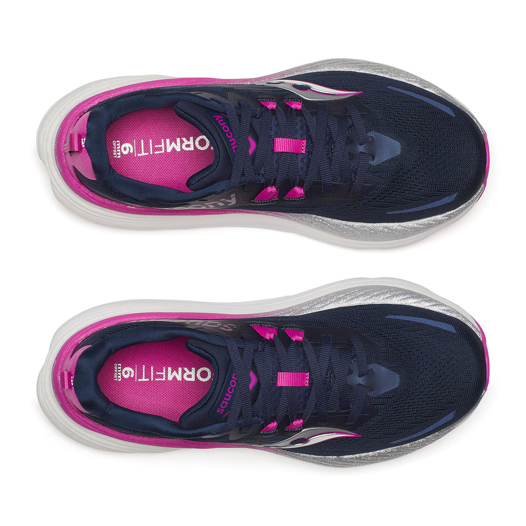 Saucony Hurricane 24 Womens | Navy/fuschia