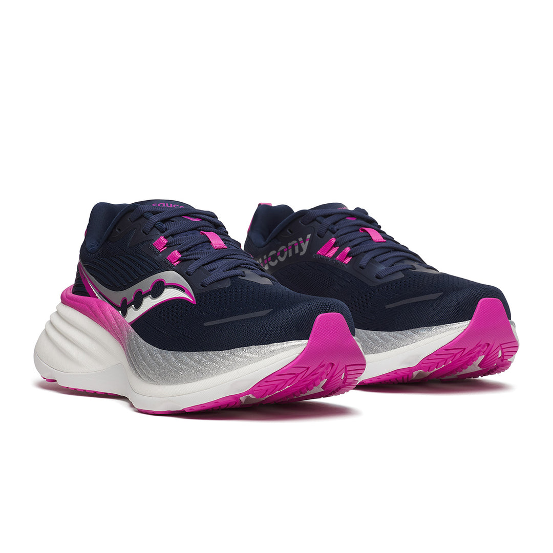 Saucony Hurricane 24 Womens | Navy/fuschia