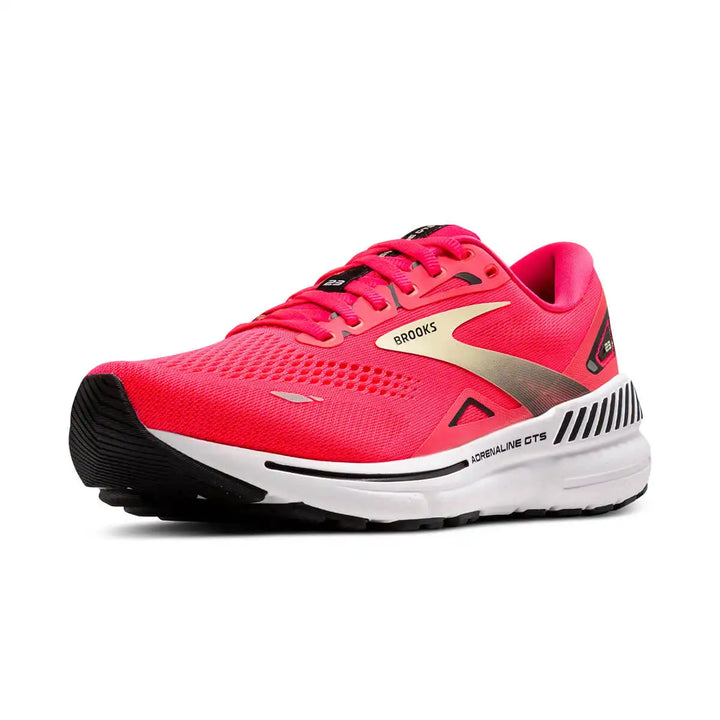 Brooks Adrenaline GTS 23 Womens | Diva Pink/yellow/black front