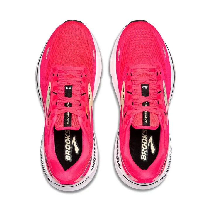 Brooks Adrenaline GTS 23 Womens | Diva Pink/yellow/black top