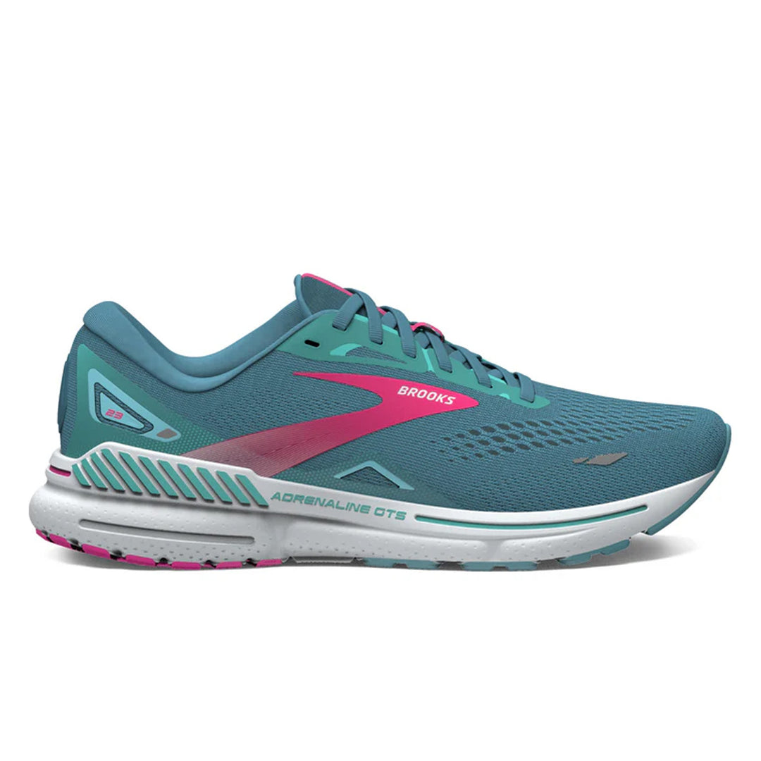 Brooks Adrenaline GTS 23 Womens | Storm Blue/pink/aqua running shoes