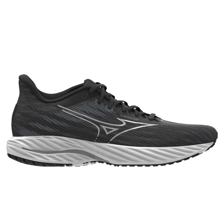 Mizuno Wave Inspire 21 D Womens | Black/silver/metallic Gray