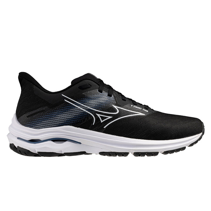 Mizuno Wave Equate 9 Mens | Black/white/vintage Indigo