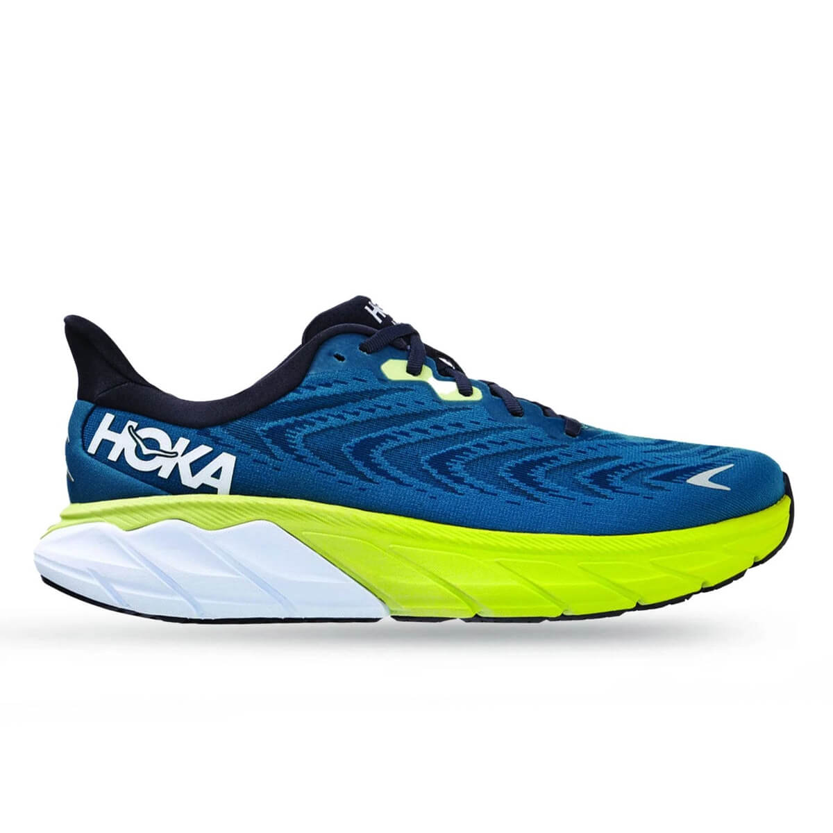 Hoka Arahi 6 Mens | Blue Graphite / Blue Coral – Alexandra Sports