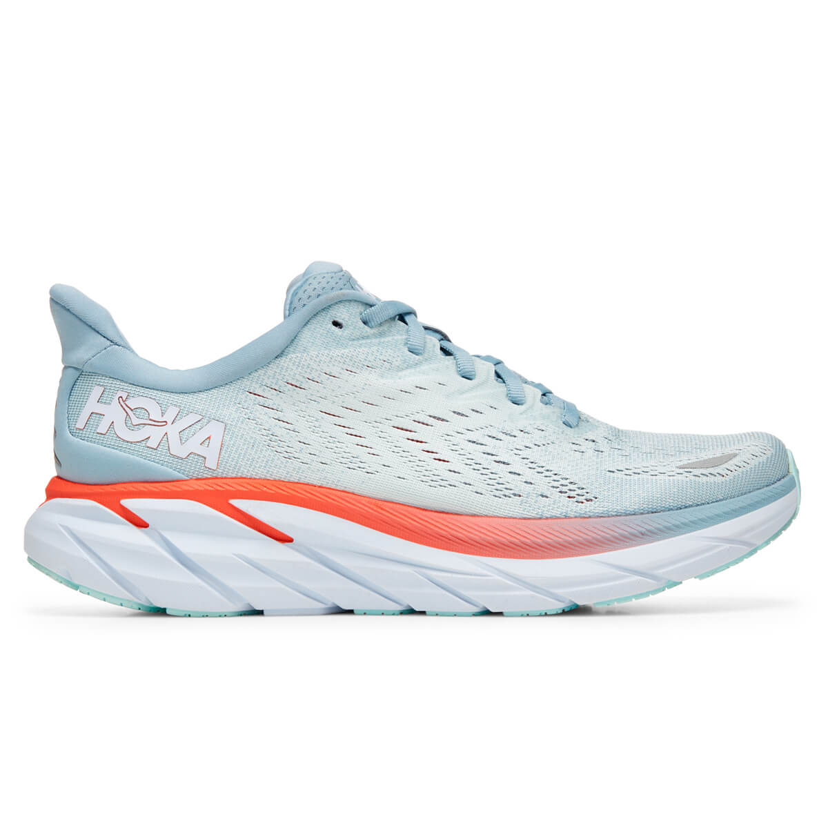 Hoka Clifton 8 Wide Womens | Blue Fog / Plein Air – Alexandra Sports