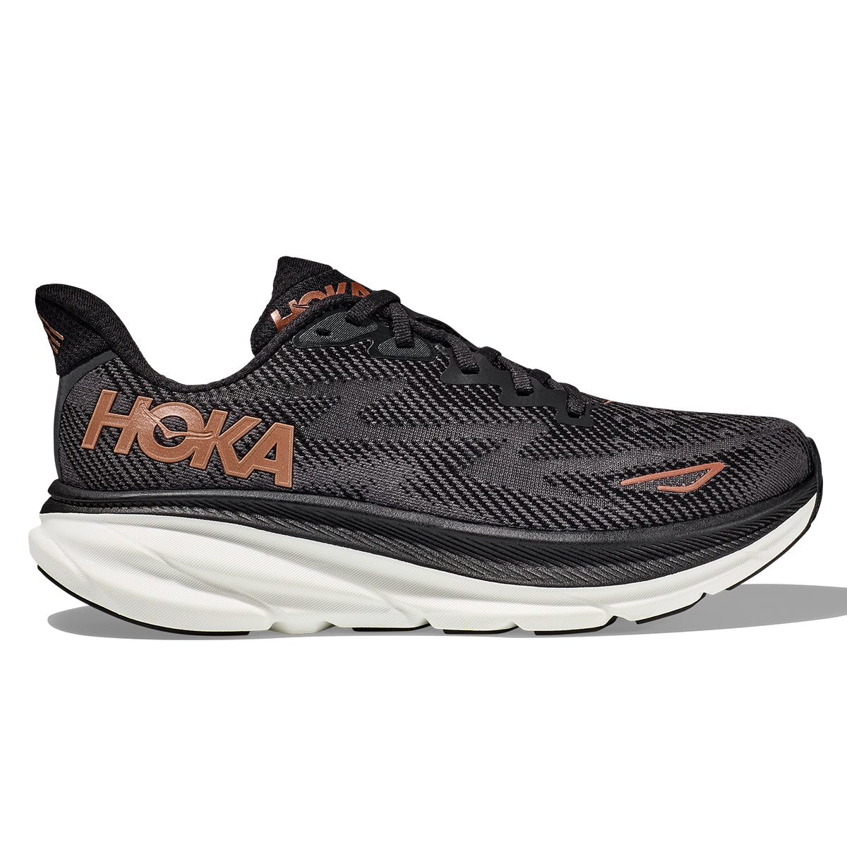 Hoka Clifton 9 Womens | Black / Copper – Alexandra Sports