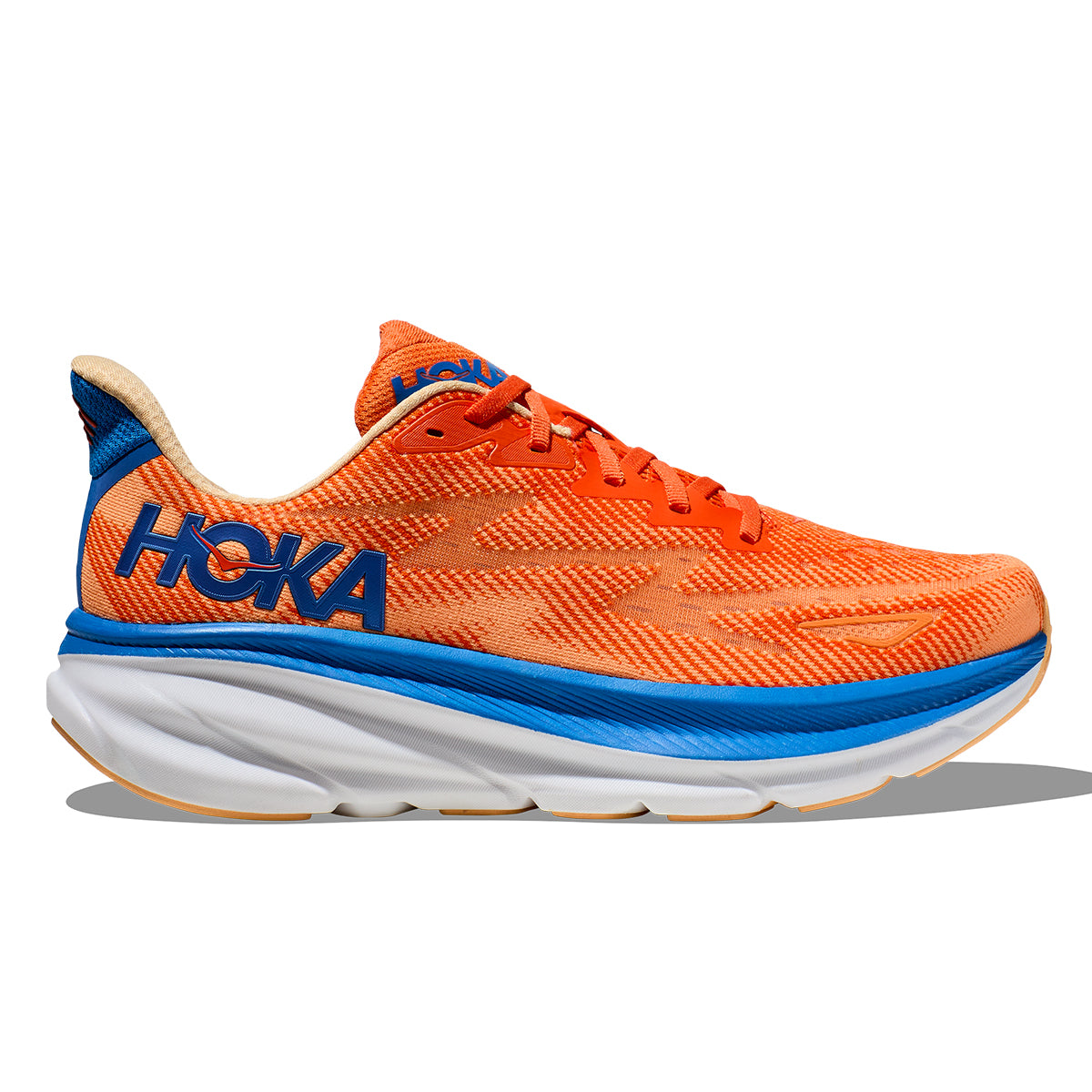 Hoka Clifton 9 Mens | Vibrant Orange / Impala – Alexandra Sports